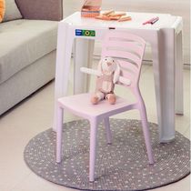 Conjunto Infantil De Mesa E Cadeira Tramontina Beni Rosa Em Polipropileno Com Quadro De Atividades