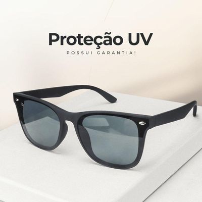 Relogio Digital Prova Dagua + Caixa + Oculos Sol Proteção Uv Esportivo Preto Original Alarme Data