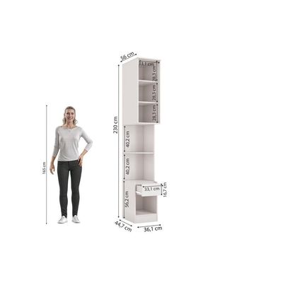 Complemento 1 Porta 1 Gaveta Kappesberg Adapt Branco