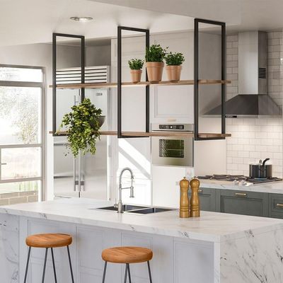 Kit 2 Prateleiras Decorativas Multiuso Grande Estilo Industrial Loft D09 Demolição - Mpozenato
