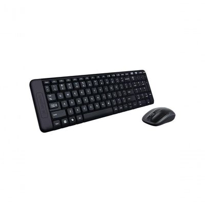 Combo Teclado E Mouse Wireless Logitech Mk220 Usb Preto...