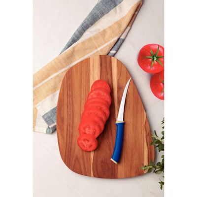 Conjunto De Facas Tomate Tramontina Felice Lâminas De Aço Inox 2 Peças Azul Tramontina