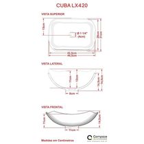 Conjunto Bancada C-cuba L42 E Prateleira Metrópole 805 Perffect Acetinado Branco Chess