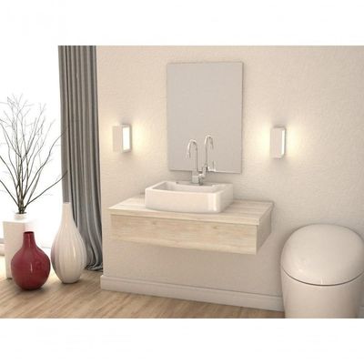 Conjunto Bancada C-cuba Aria 41 E Espelheira Metrópole 801 Preto ônix Snow