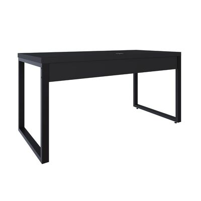 Mesa Diretor 150x70x75cm Yon Preto Tx-est.preta Preto Tx-est.preta