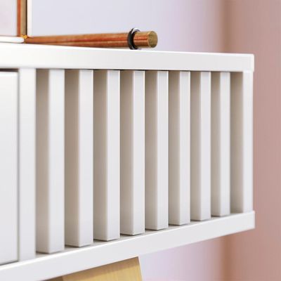Aparador Para Sala 1 Gaveta 136 Cm Riviera Colibri Off White Freijo