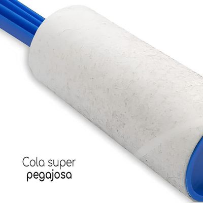 Kit 10 Removedor De Pelos Adesivo Giratório 60 Folhas 20cm