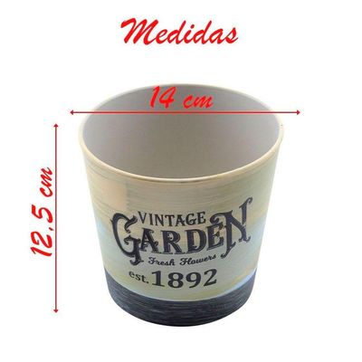 Kit 10 Mini Vasos De Planta Cachepot Estampados Decorados 12,5cm