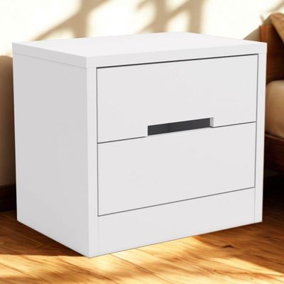 Mesa De Cabeceira 2 Gavetas 54 Cm S822 Kappesberg Branco