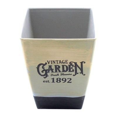 Kit 10 Mini Vasos De Planta Cachepot Estampados Decorados 16cm