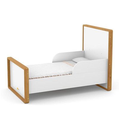 Berço Americano Tutto New Branco Soft-freijó E Colchão Supreme - Matic Móveis Branco Soft-freijó