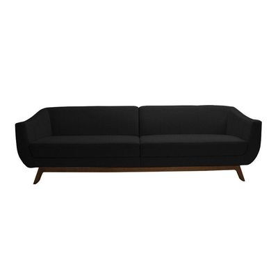 Sofá Boomer 230 cm Corano Preto - Gran Belo