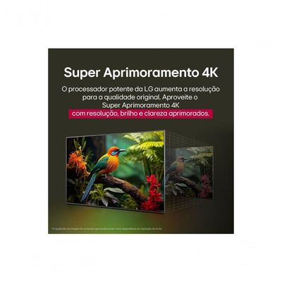 Smart TV LG UHD AI 4K 43 Polegadas UA75 2025 Processador a7 Gen8 e HDR10 Pro Bivolt