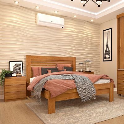 Cama Casal Safira Tcil Cinamomo.