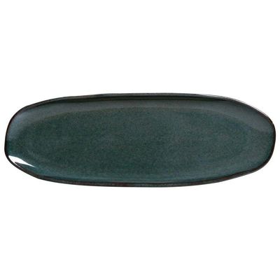 Conjunto Com 04 Travessas Oval Rasa Grande 36x13 Cm Orgânico Oceano Porto Brasil