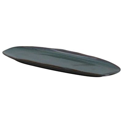 Conjunto Com 04 Travessas Oval Rasa Grande 36x13 Cm Orgânico Oceano Porto Brasil
