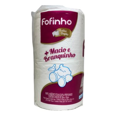 Papel Higiênico Fofinho Dupla 05 Pct C/4 Rolos Cheiro Bebe