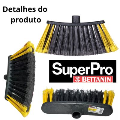 04 Vassoura Economy Multiuso Sem Cabo Bettanin Superpro Sort