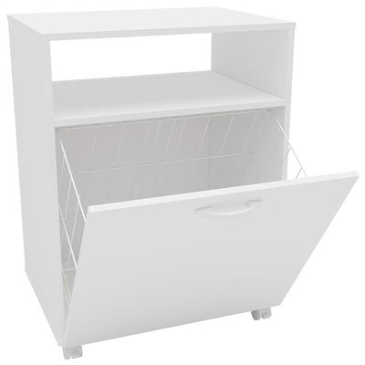 Balcão Multiuso Politorno Palma com 1 Gaveta Basculante e Nicho - Branco