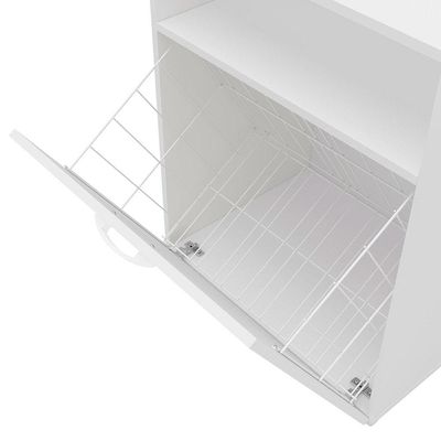 Balcão Multiuso Politorno Palma com 1 Gaveta Basculante e Nicho - Branco
