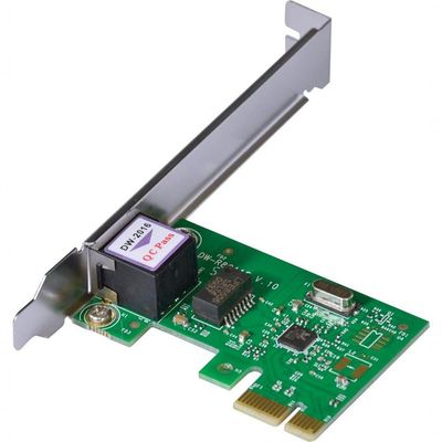 Placa De Rede 10/100/1000 Pci-E Prv1000E Com Suporte Low Pro