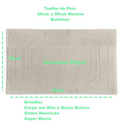 Toalha Piso Buettner Felpudo 100% Algodão Murano 50cmx80cm Verde Lima