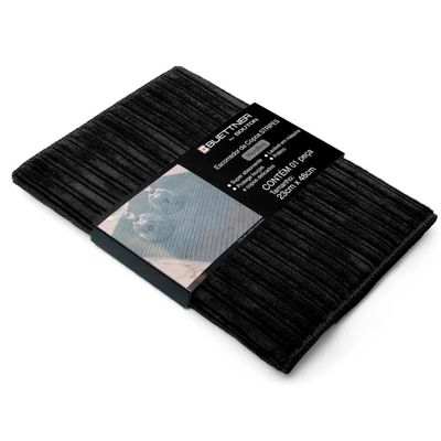 Escorredor de Copos Buettner Microfibra 80% Poliéster/20% Poliamida Cooking Stripes 23cm x 48cm Preto