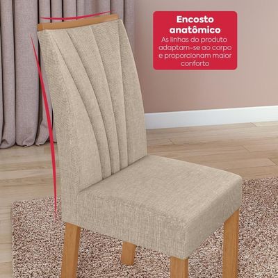 Conjunto Sala De Jantar Mesa Easy Pop 6 Cadeiras Confort.