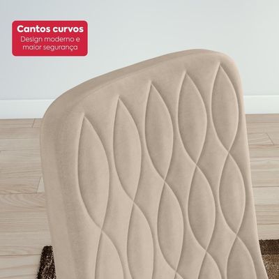 Conjunto Sala De Jantar Mesa Easy Pop 6 Cadeiras Seat