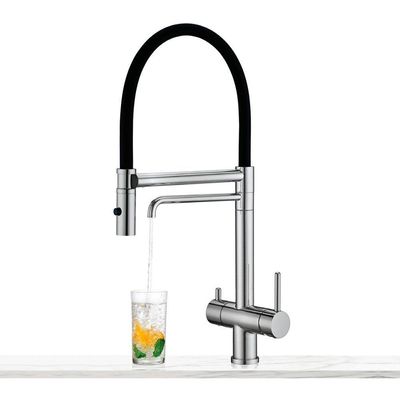 Torneira Misturador Monocomando Lorenzetti Loren Loft Gourmet 2262 N82 Com Saída Para água Filtrada