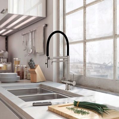 Torneira Misturador Monocomando Lorenzetti Loren Loft Gourmet 2262 N82 Com Saída Para água Filtrada