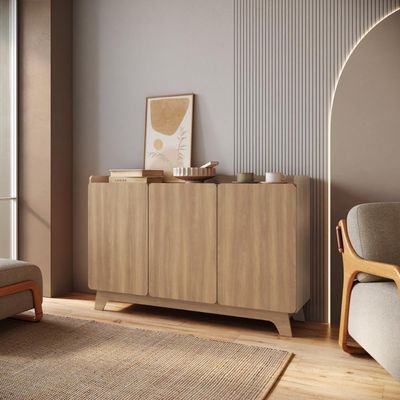 Balcão Buffet 3 Portas 150cm John - Natural