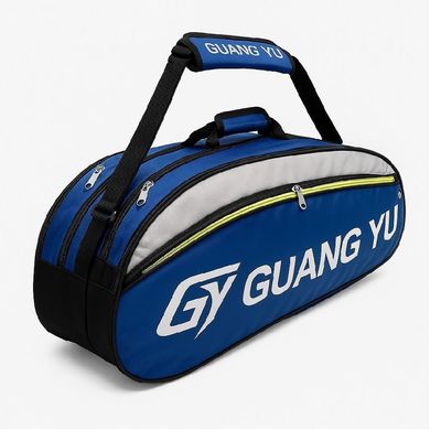 Raqueteira Guang Yu Dupla Profissional Resistente E Organizada Para Tênis Badminton E Squash Azul