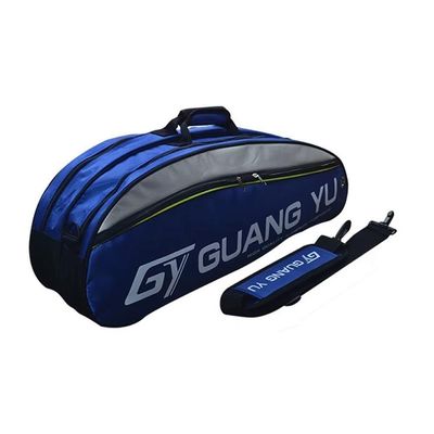 Raqueteira Guang Yu Dupla Profissional Resistente E Organizada Para Tênis Badminton E Squash Azul