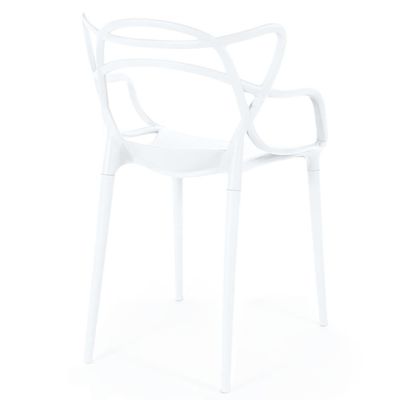 Kit 12 Cadeiras De Jantar Allegra Prática Empilhável - Branco