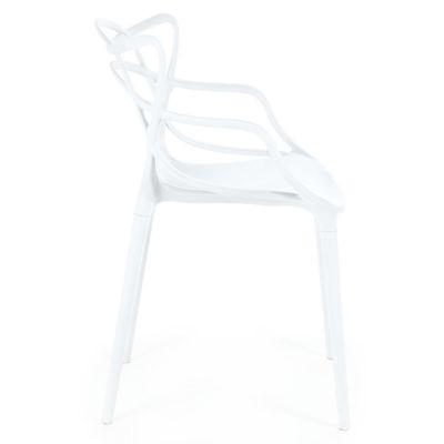 Kit 12 Cadeiras De Jantar Allegra Prática Empilhável - Branco