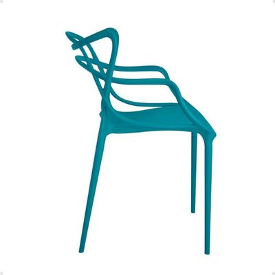 Kit 12 Cadeiras Allegra Empilhável Com Inmetro Magazine Decor - Turquesa