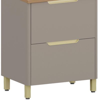 Paneleiro De Cozinha Torre Quente 70cm Marina Cinammon L01 - Mpozenato