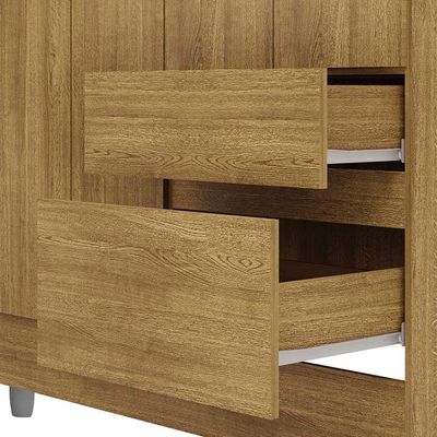 Guarda Roupa Solteiro 103cm Com 4 Portas Ideal Nature - Vila Rica
