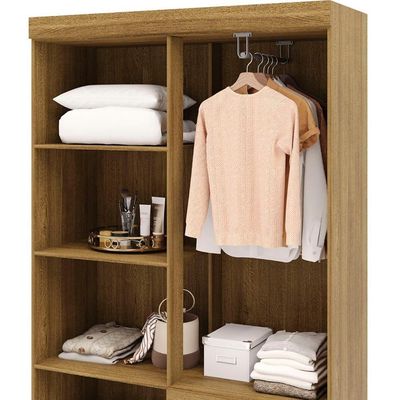 Guarda Roupa Solteiro 103cm Com 4 Portas Ideal Nature - Vila Rica