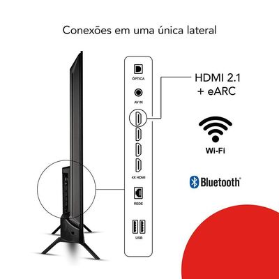 Smart TV AIWA 75” GOOGLE TV 4K Comando de voz Dolby Vision&Atmos AWS-TV-75-BL-01-G