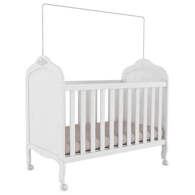 Berço Americano Elô 3 Em 1 Branco Brilho - Móveis Peroba