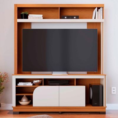 Estante Para Tv 65 Pol 160cm Braga Freijó/off White C05 - Mpozenato