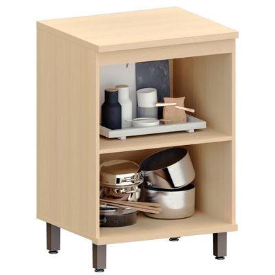Balcão De Cozinha Tampo 60cm 2 Portas Pierre Carvalho L01 - Mpozenato