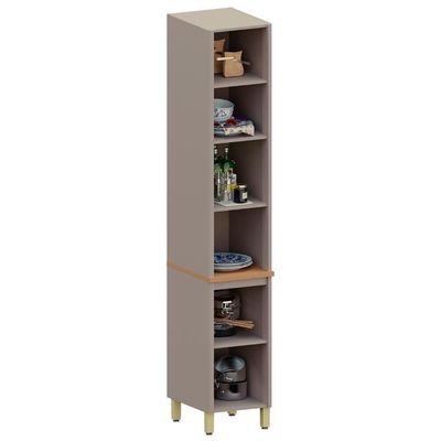 Paneleiro Armário De Cozinha 40cm 2 Portas Marina Cinammon L01 - Mpozenato