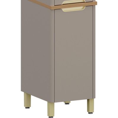 Paneleiro Armário De Cozinha 40cm 2 Portas Marina Cinammon L01 - Mpozenato