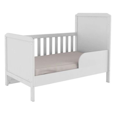 Berço Americano Cloe 2 Em 1 Branco Brilho - Móveis Peroba