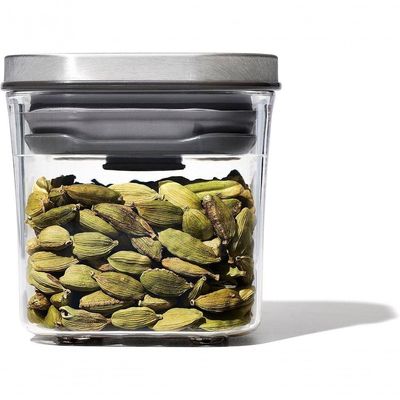 Pote Hermético Quadrado Steel Pop 0,2 Litros Oxo