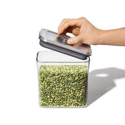 Pote Hermético Quadrado Steel Pop 2,6 Litros Oxo