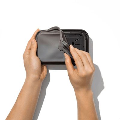 Pote Hermético Quadrado Steel Pop 0,4 Litros Oxo